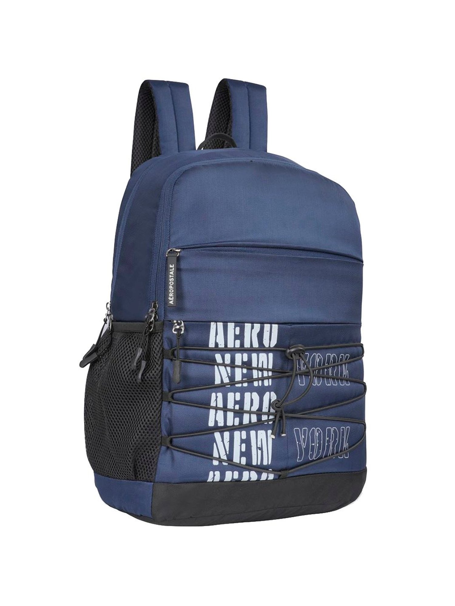 Aeropostale Coppell Navy Polyester Printed Backpack - 19 Ltrs