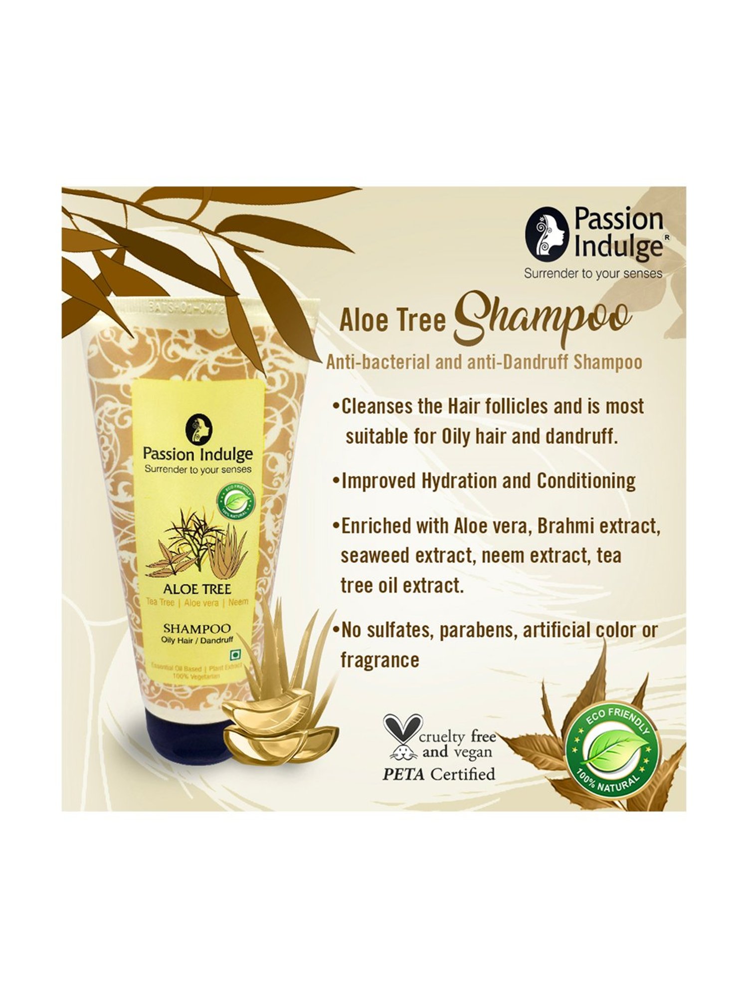 Passion Indulge Aloe Tree Shampoo - 200 gm
