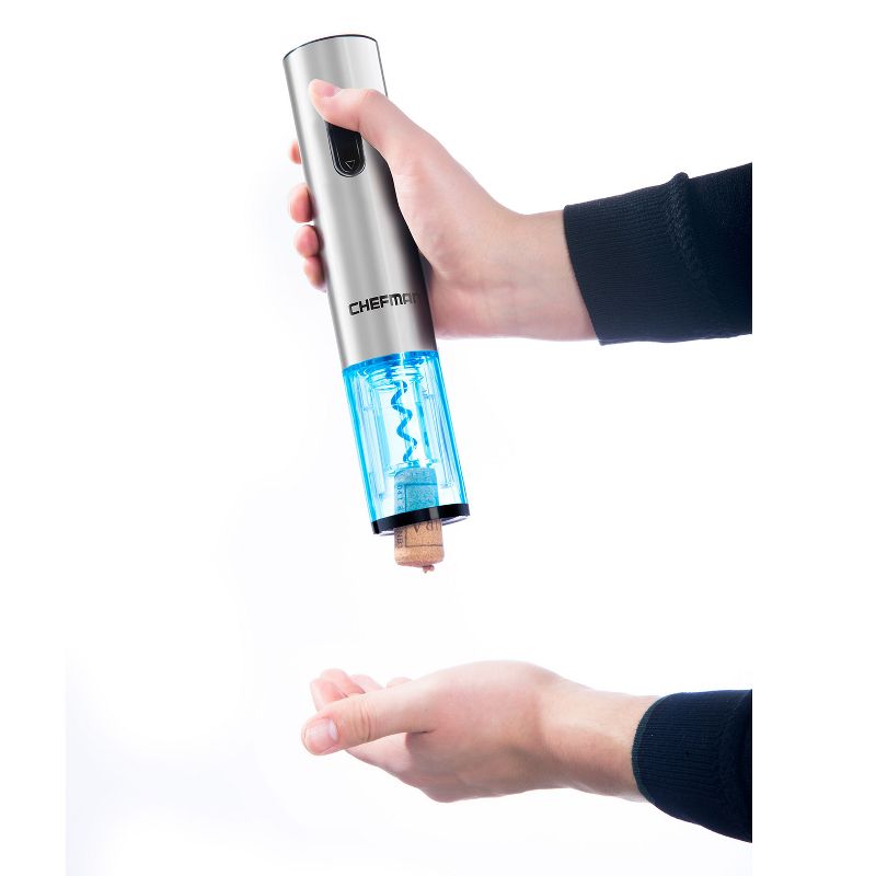 Chefman RJ42-SS Automated Cordless Electric Stainless Steel Illuminated Countertop Automatic Wine Bottle Opener with Rechargeable Battery (2 Pack)