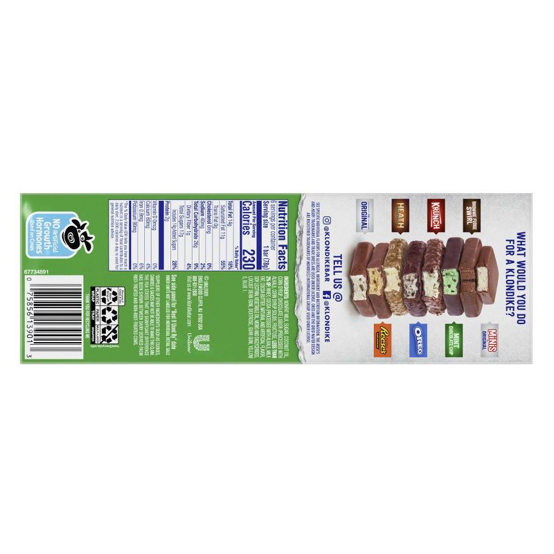 Klondike Mint Chocolate Chip Ice Cream Bars - 6pk