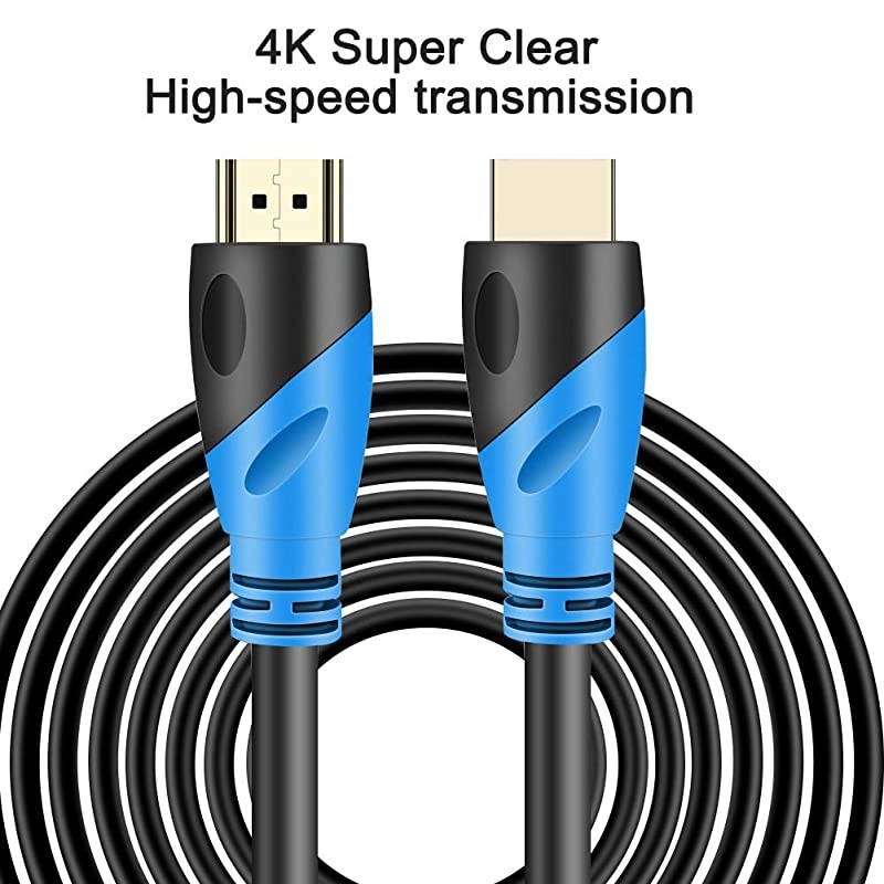 HDMI Cable  30 FT4K UHD HDMI 20 Upgrad Ultra High Speed 18Gbps Gold Plated ConnectorsEthernet Audio ReturnVideo 4KHD 1080p 3D Compatible with Xbox Playstation PS3 PS6 PC Apple TV