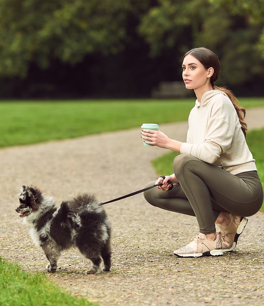 Carvela Lament Bling Embellished Lace-Up Sneakers