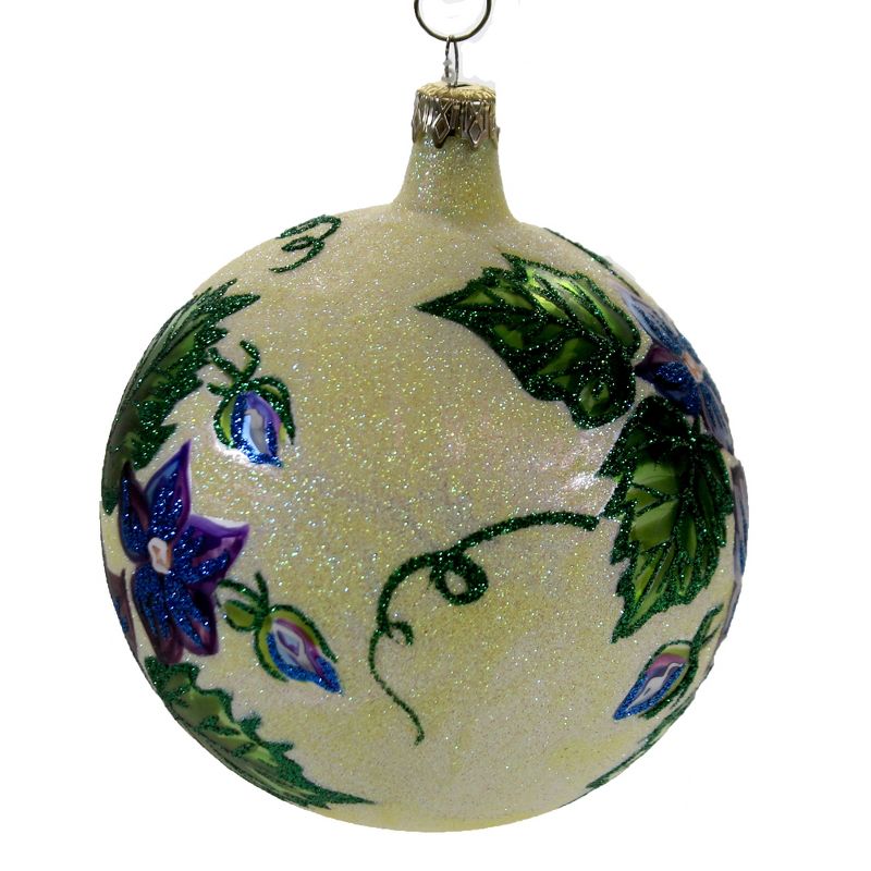 Larry Fraga Nosegay Ornament Ball Floral Flower  -  Tree Ornaments