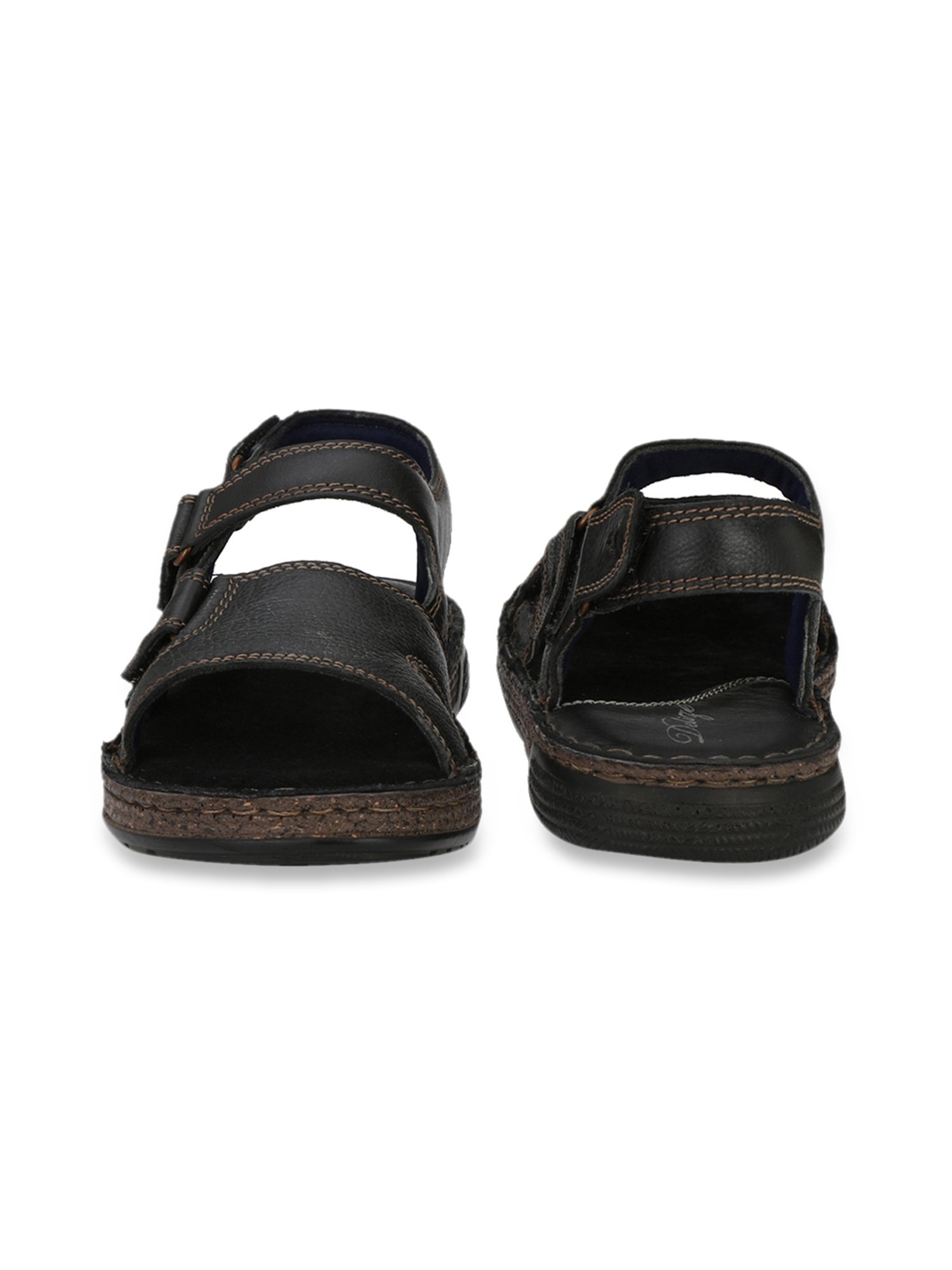 Delize Men's Black Floater Sandals