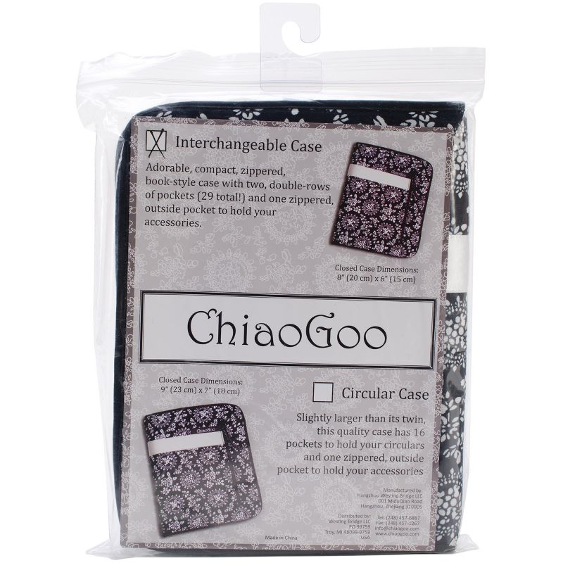 ChiaoGoo Interchangeable Needle Case - Empty-White Ribbon