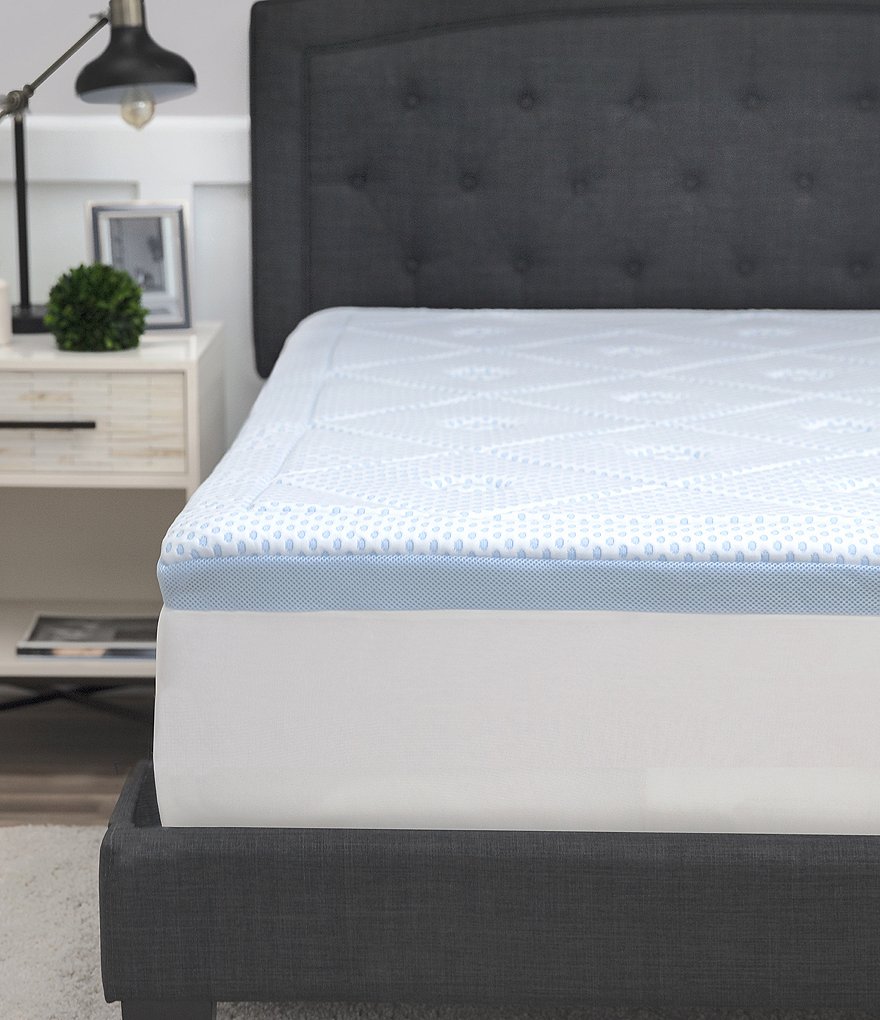 Sensorpedic SensorCOOL 3#double; Quilted Gel-Infused Memory Foam Bed Topper