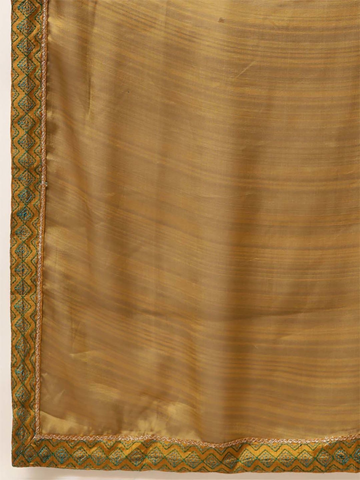 Rangita Brown Floral Print Saree With Unstitched Blouse