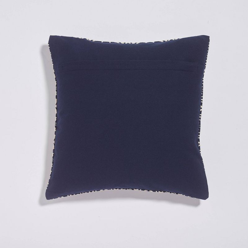 18"x18" Global Cotton Weave Throw Pillow Blue - Sure Fit