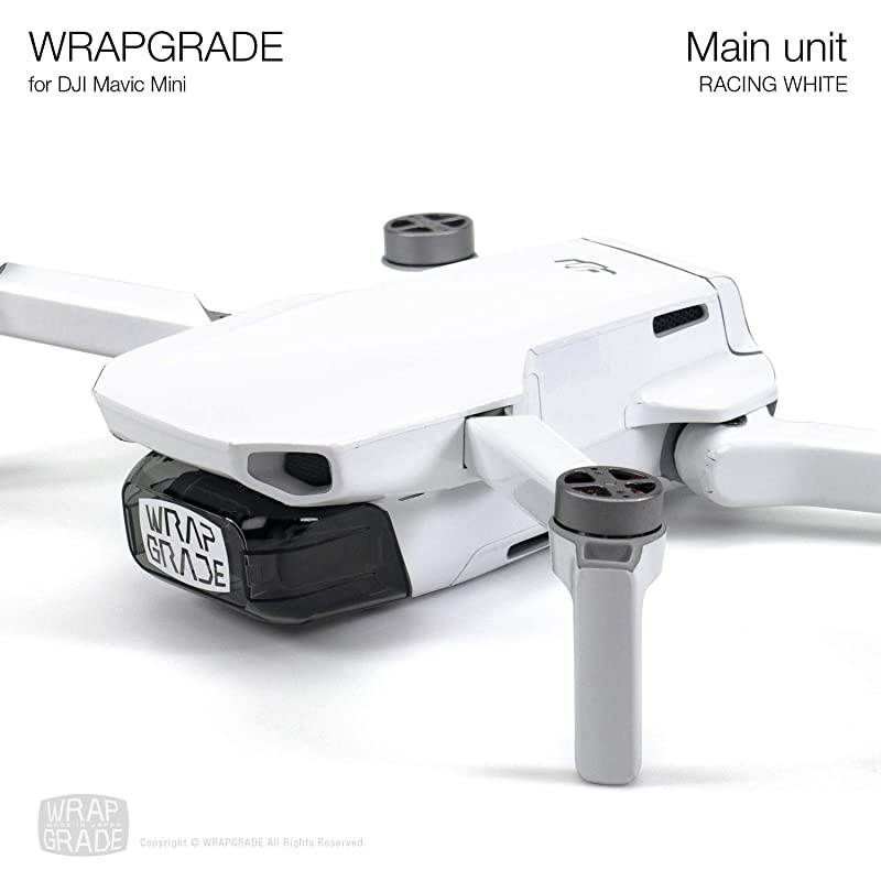 Skin Compatible with DJI Mavic Mini (Racing White)