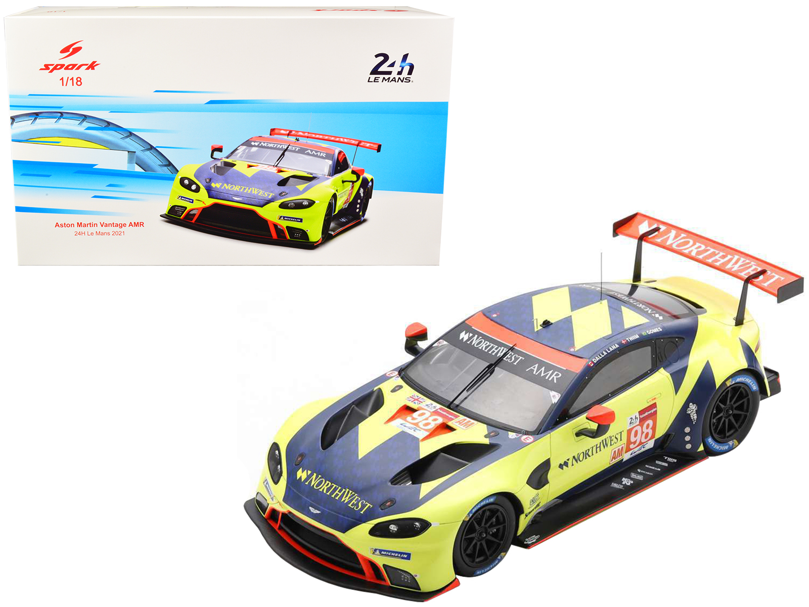 2018 Aston Martin Vantage GTE #97 Lynn - Martin - Adam Le Mans PRO 1/18 Model Car by Autoart