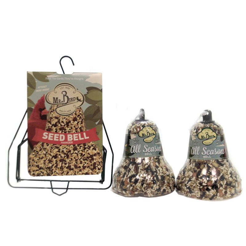 Home & Garden 7.5" All Season Bell W/ Hanger Seed No Mess Mr Bird  -  Bird And Wildlife Food
