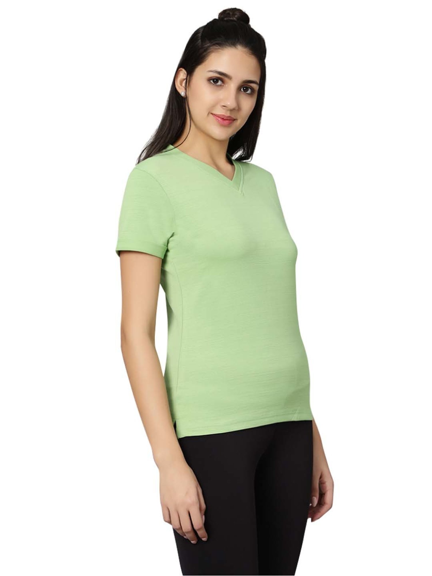 Omtex Green Regular Fit Sports T-Shirt