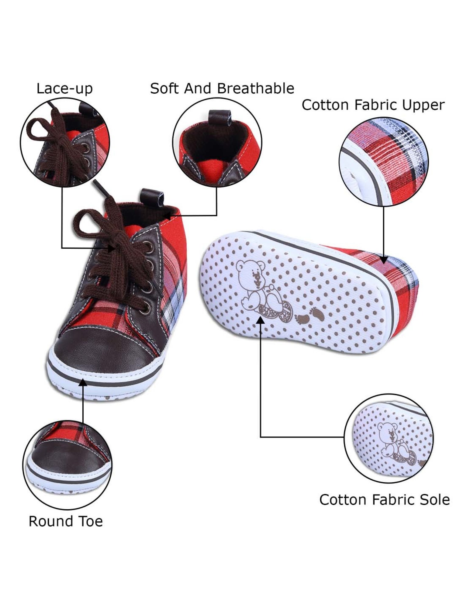 Baby Moo Kids Brown Casual Booties