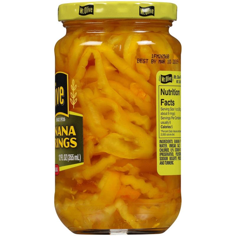 Mt. Olive Mild Banana Pepper Rings - 12oz