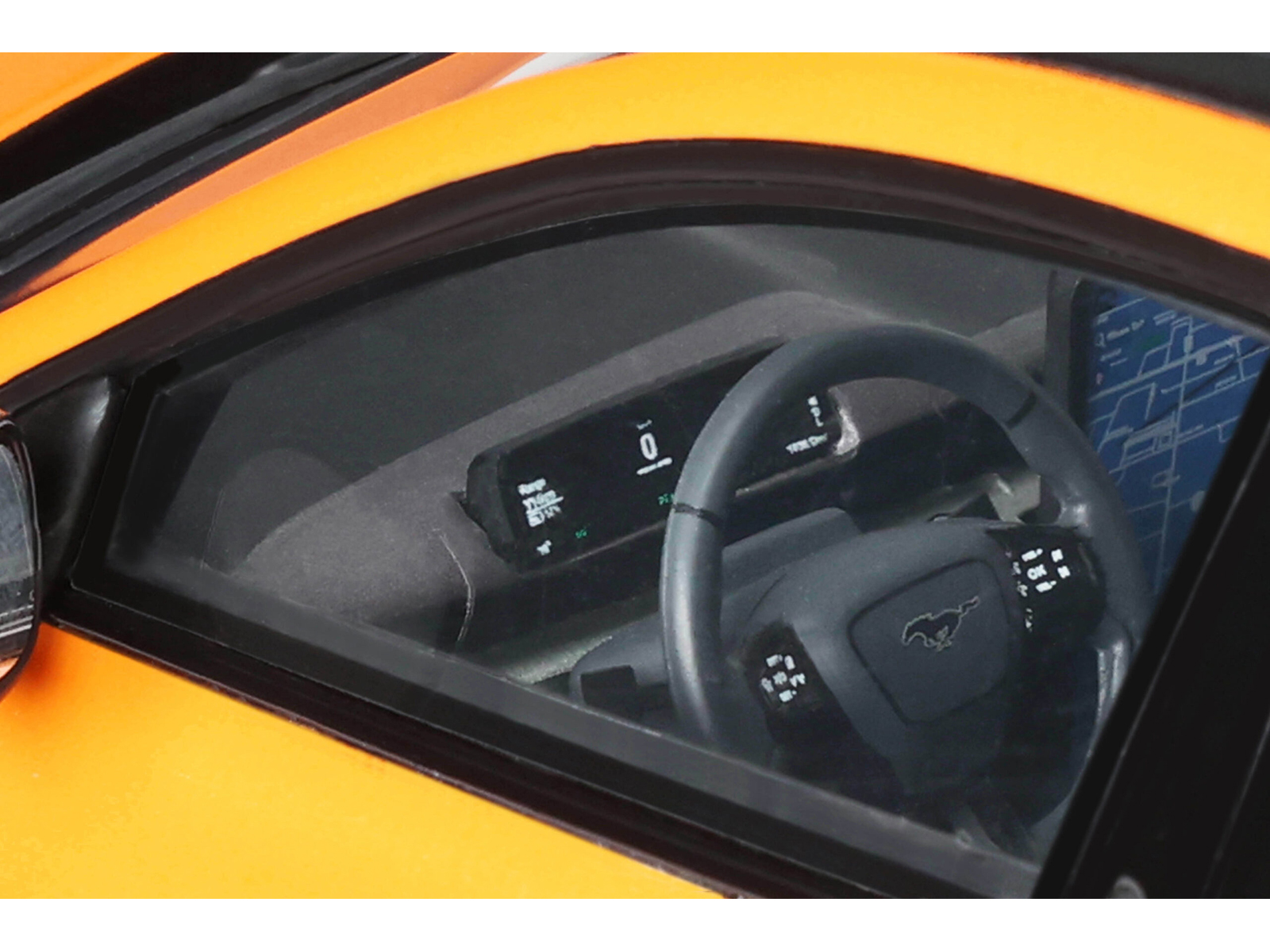 2008 Ford Shelby Mustang #08 "Terlingua" Orange and Black "Shelby Collectibles Legend" Series 1/18 Diecast Model Car by Shelby Collectibles