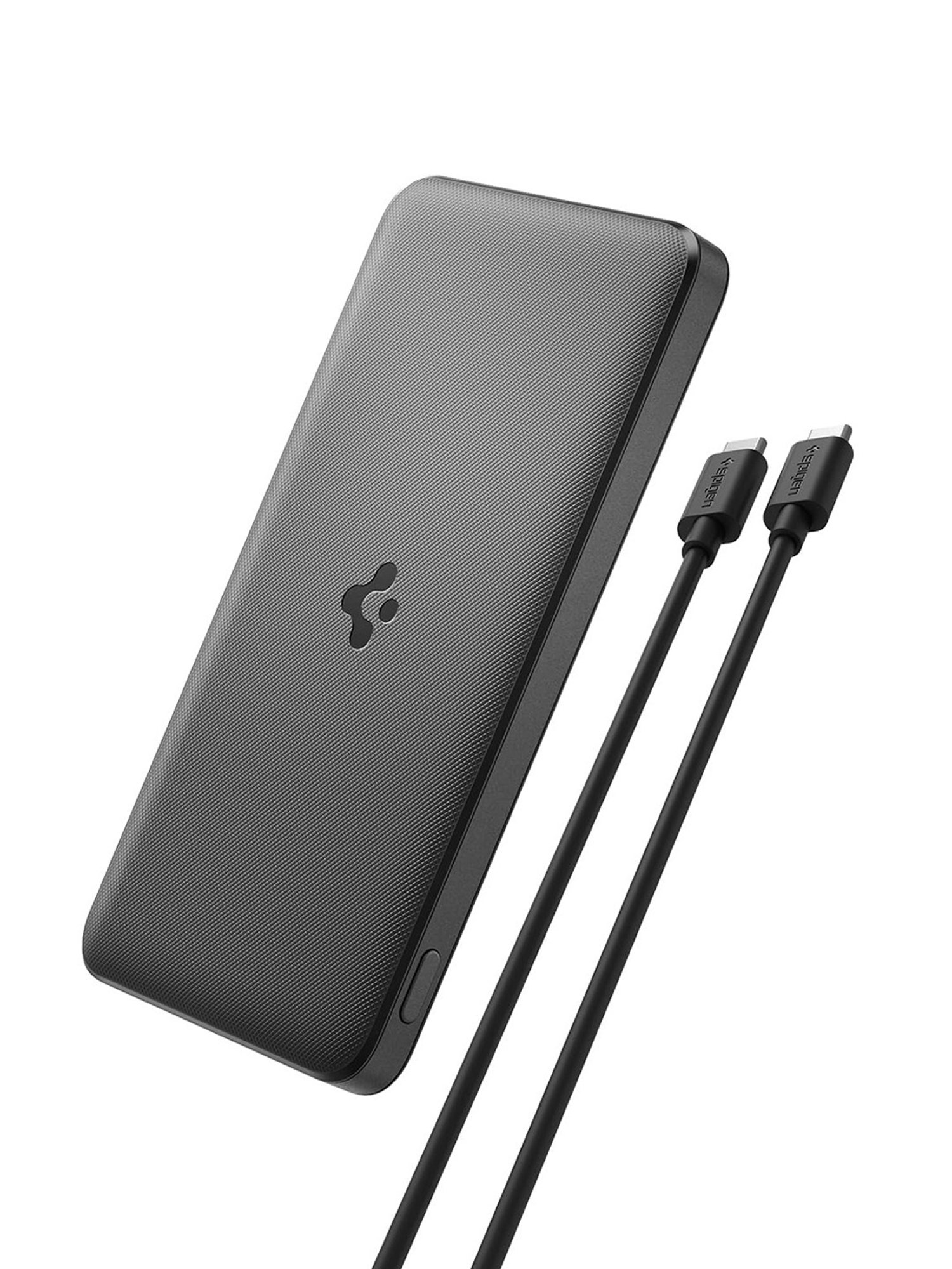 Spigen 10000mAh, 22.5W Fast Charging Power Bank with PD3.0 20W for 2 USB-C Ports (Black)