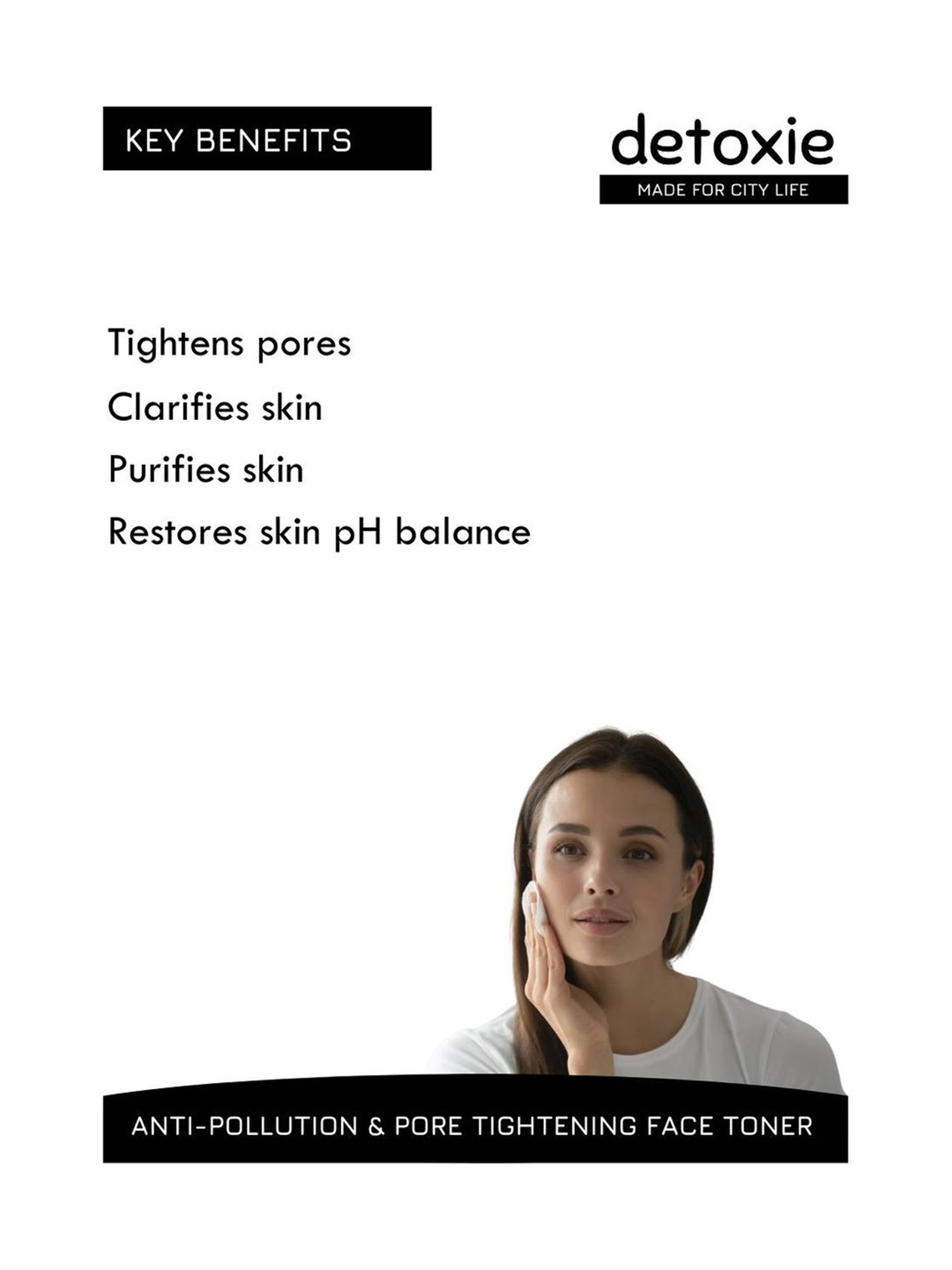 Detoxie Anti-Pollution & Pore Tightening Face Toner - 100 ml