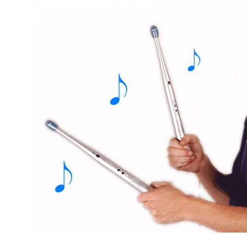 Children Electric Drum Sticks Rhythm Percussion Kit Party Favor Gimmick Game Set Electronic Musical Drumstick Novelty Gift Educational Toy Air Drum Stick Music Rhythm Finger Stix Disco Rave Gadget DJ