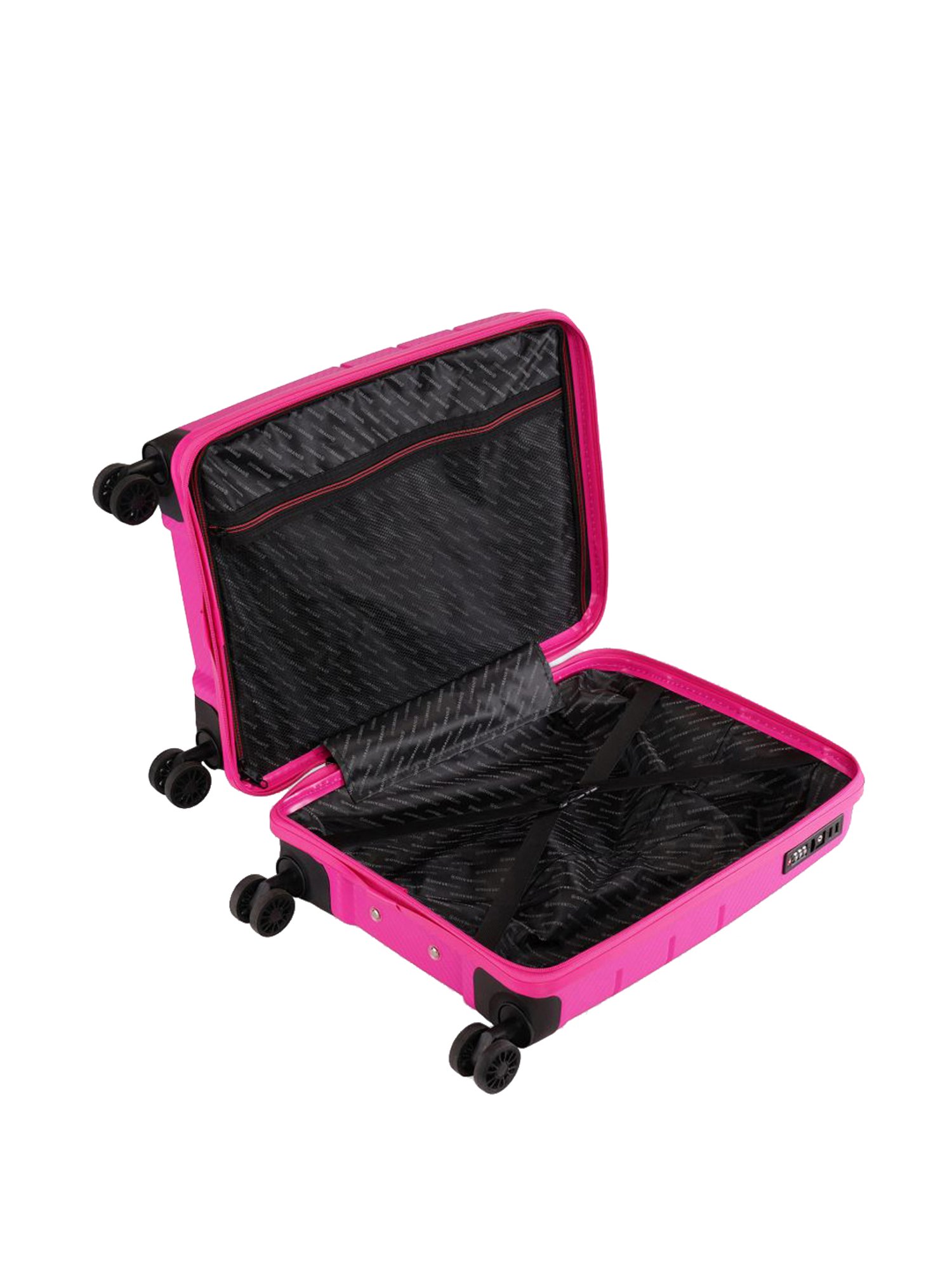 Swiss Brand Matterhorn Pink Textured Hard Cabin Trolley Bag - 20 cm