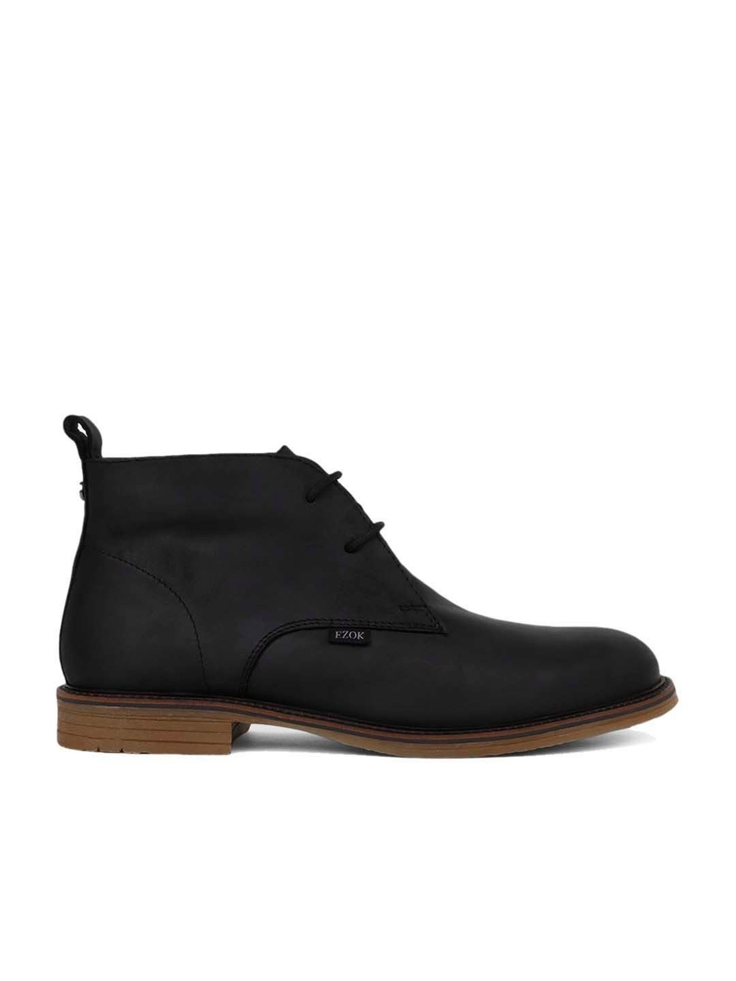 EZOK Men's Black Chukka Boots