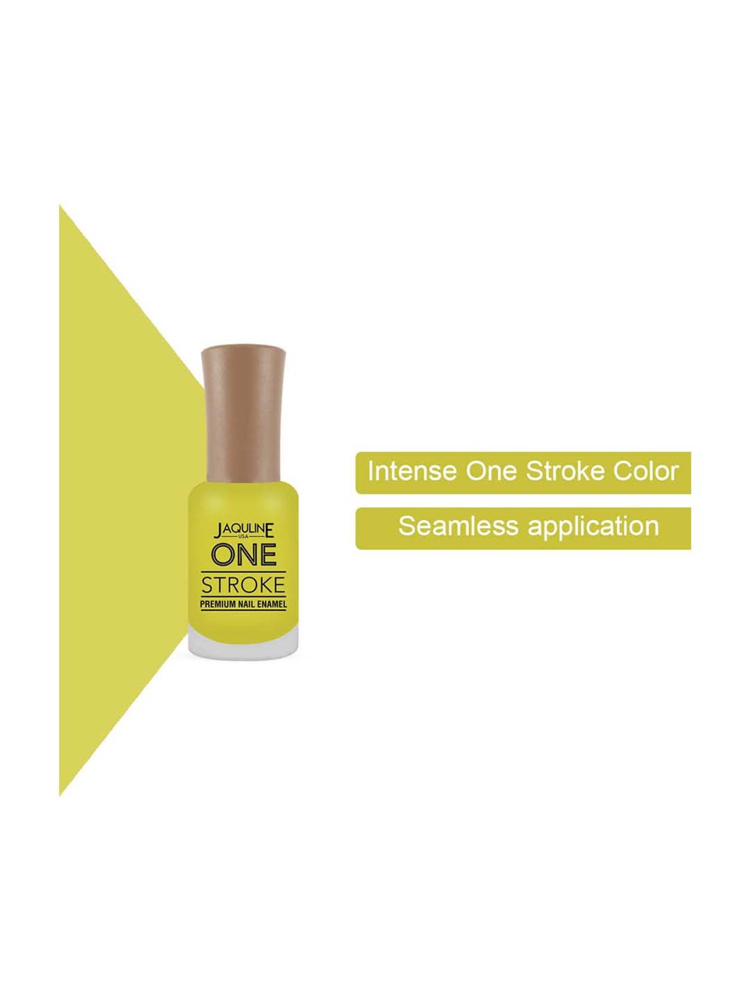 Jaquline USA One Stroke Premium Nail Enamel One Stroke Limen Lemon - 8 ml