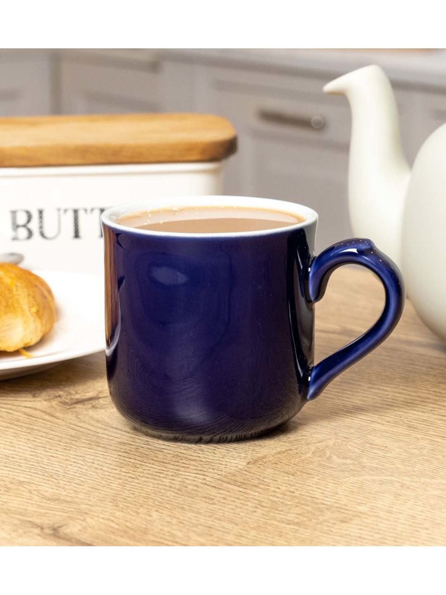 London Pottery Farmhouse Sky Blue Stoneware Tagged Mug (0.25 L)