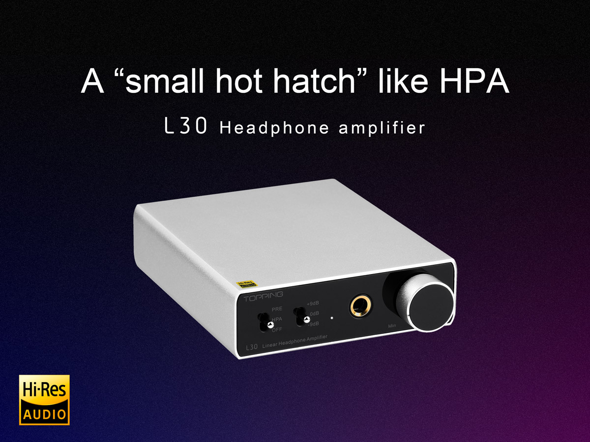 TOPPING L30 AMP NFCA HiFi 6.35MM Headphone Amplifier RCA Hi-Res Preamplifier Amplifier