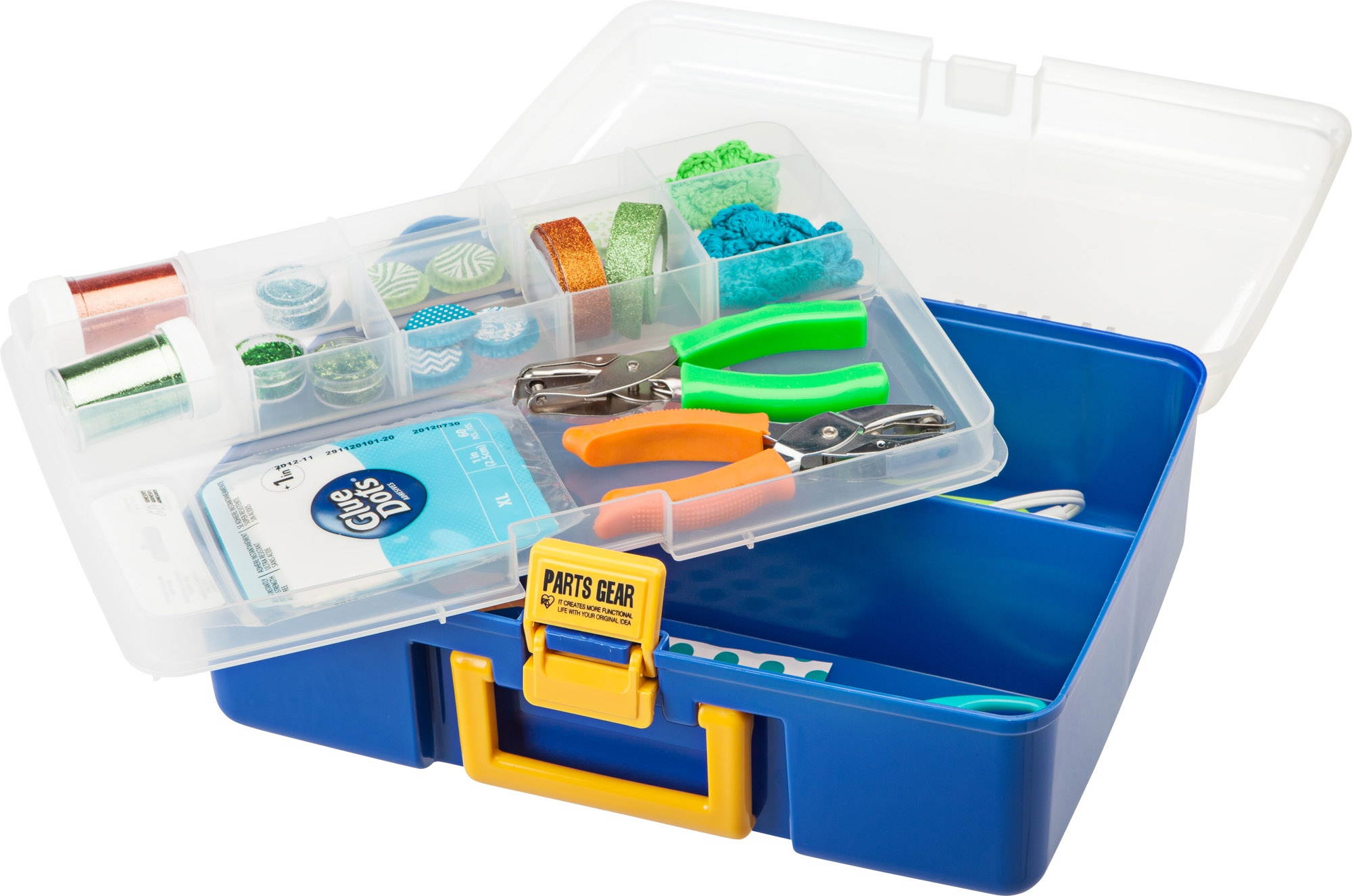 IRIS Large Portable Storage Case, 1 Pack, Blue