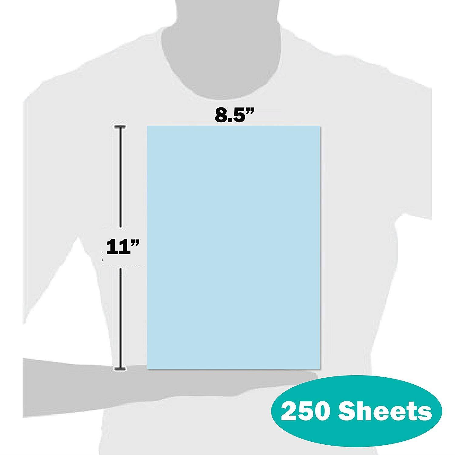 Springhill Colored Paper, Cardstock Paper, Blue Paper, 67lb, 147gsm, 8.5 x 11, 1 Ream / 250 Sheets - Vellum Card Stock, Thick Paper  (026000R)