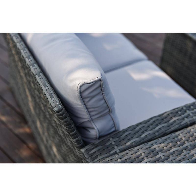 Baptist 6pc Patio Wicker Conversation Set - Direct Wicker