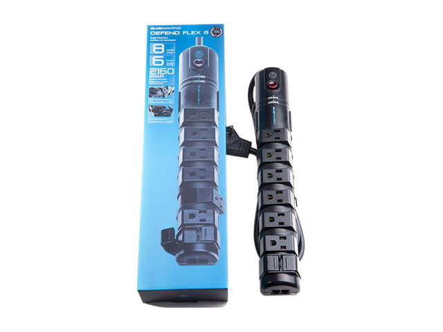Defend Flex 8 Surge Protector   - 6ft