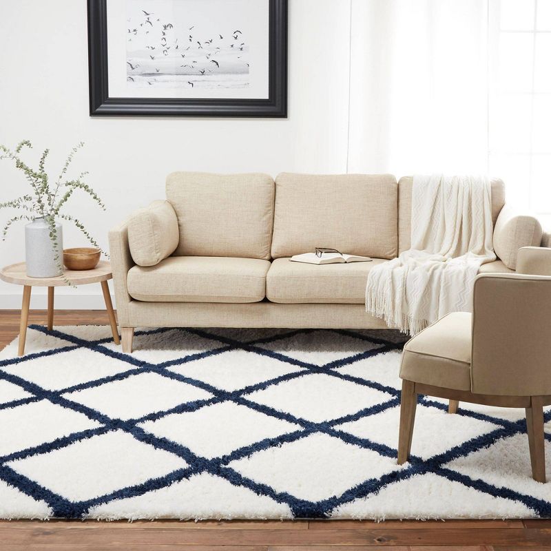 7'10"x10'2" Carmela Rug Blue/Ivory - SoHome