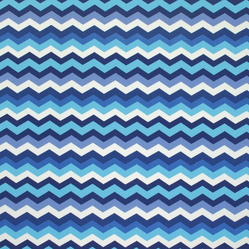 2pc Square Outdoor Decorative Throw Pillow Set - Blue/White - Pillow Perfect