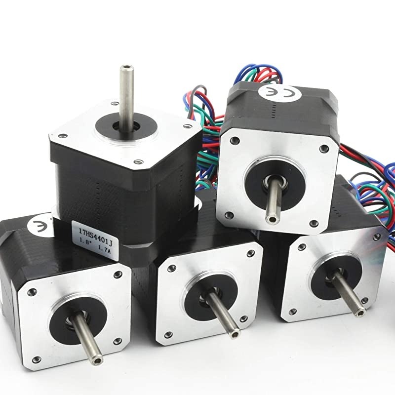 Nema 17 Stepper Motor 40mm 64oz-in 45Ncm 1.7A 1.8 degree 2 phase with 1M 4-pin Cable & Connector Bipolar 42 stepping motor for 3D Printer Hobby CNC Router Machine 17HS4401J