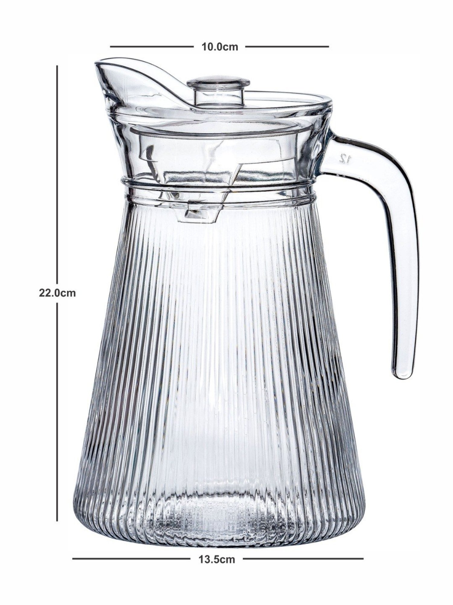 Pure Home and Living Blue Glass Decanter (0.7 L)