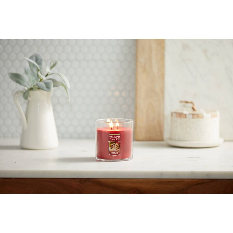 12.5oz Lidded Glass Jar 2-Wick Sparkling Cinnamon Candle - Yankee Candle