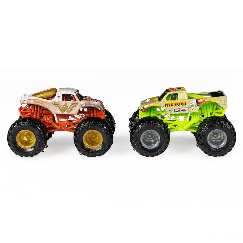 Monster Jam 1:64 2 Packs (Reveal The Steel) - Wonder Woman VS Avenger