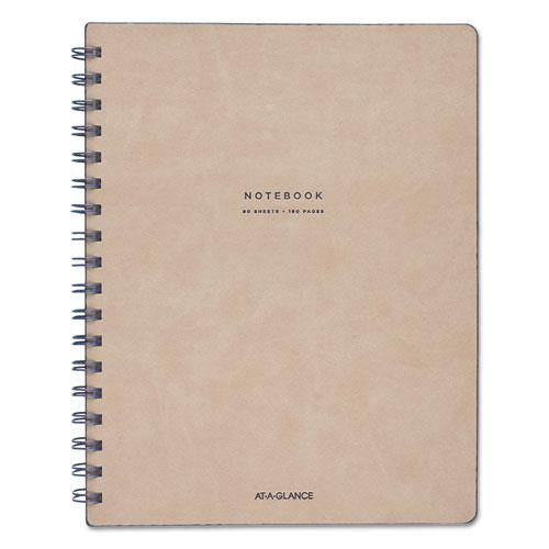 At-A-Glance Signature Collection Medium Meeting Book - 80 Sheets - Twin Wirebound - Ruled - 7 7/8" x 9 5/8" - 1Each  MEA