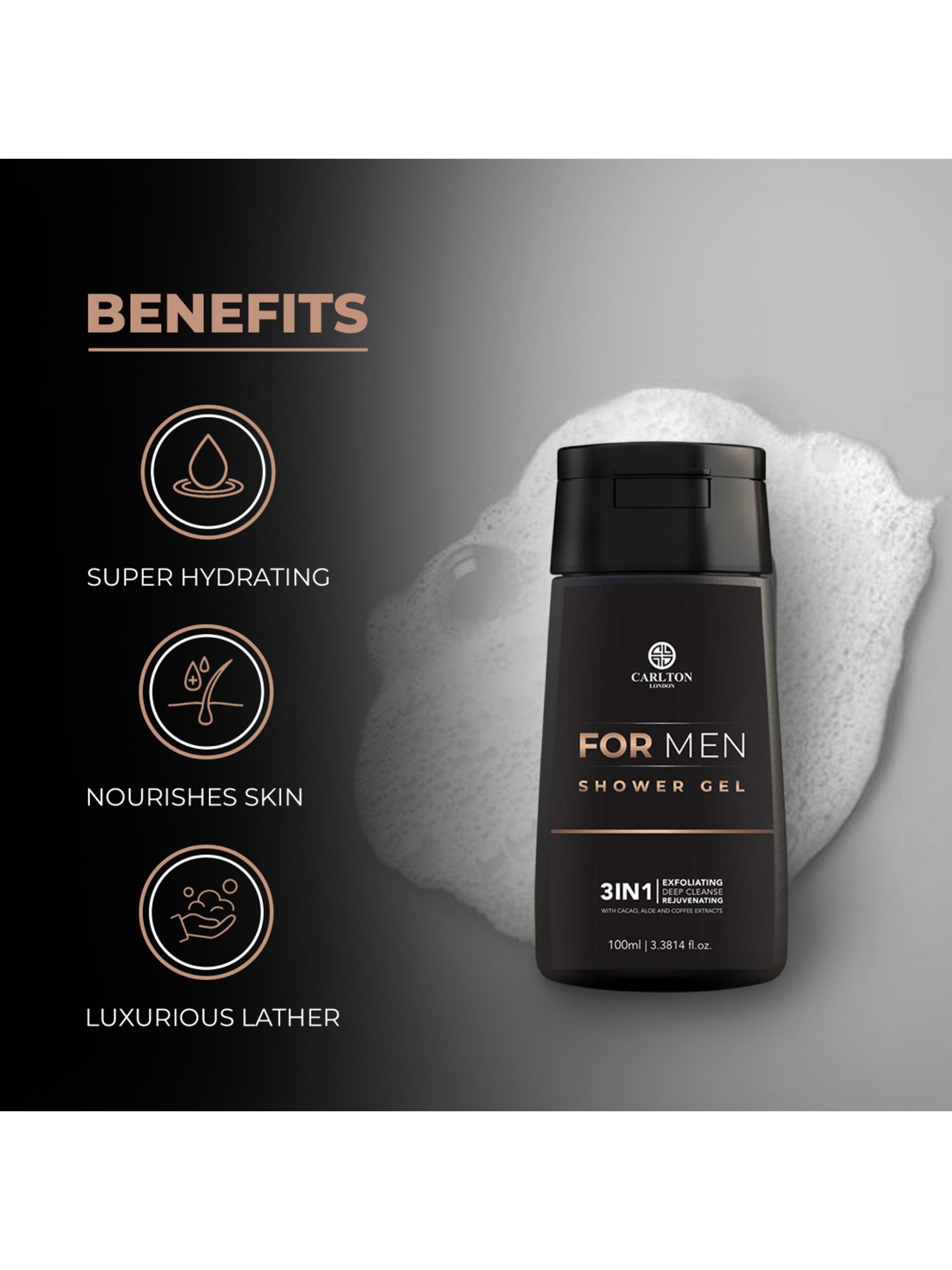 Spruce Shave Club Charcoal Body Wash - 200 gm