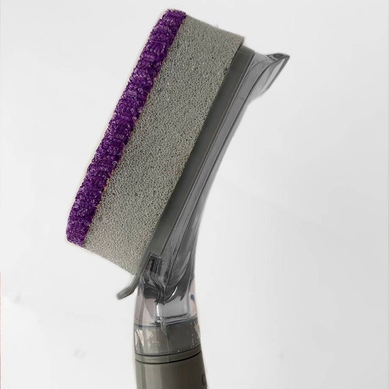 Bright Box Soap Dispensing Scrubber Sponge Dishwand - Purple