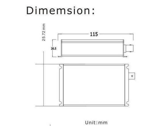 1CH HD-SDI to Fiber Converter Transmitter and Receiver