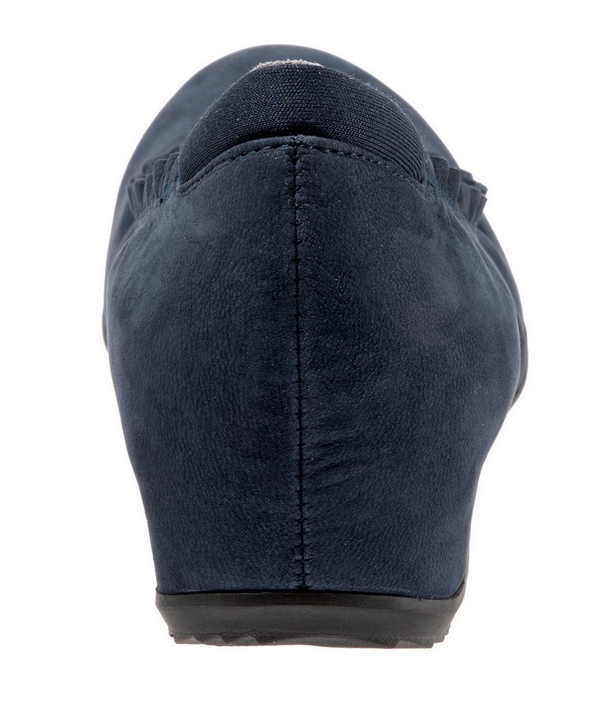 SoftWalk Wish Suede Slip-On Wedges