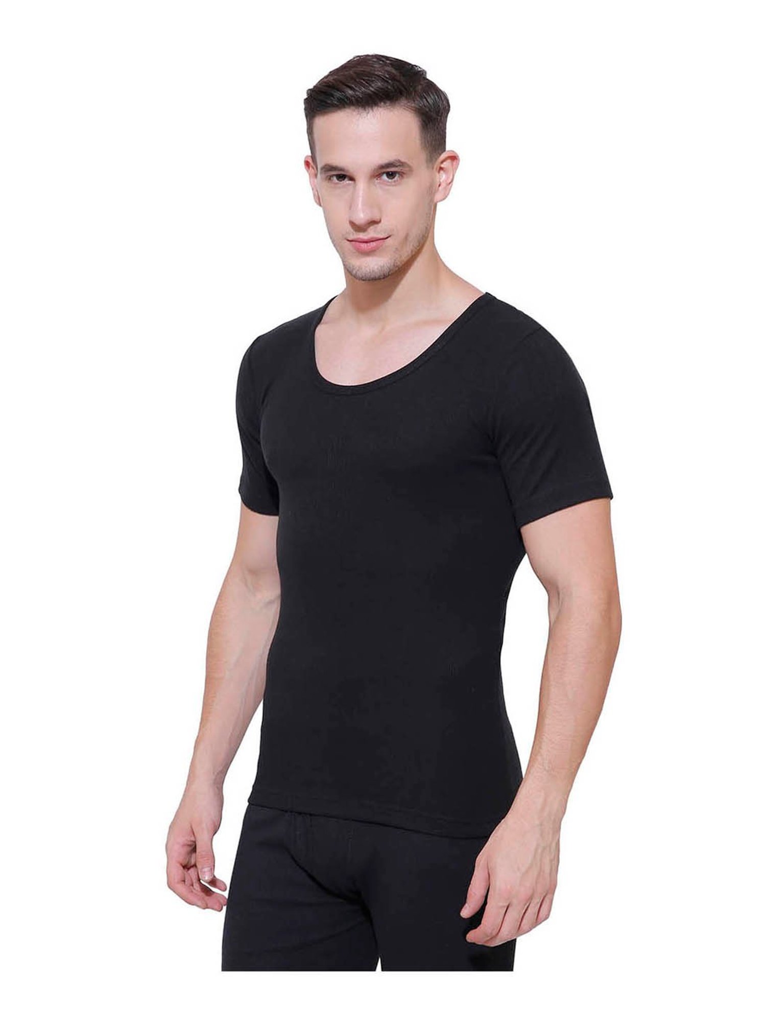 Bodycare Insider Black Regular Fit Thermal Top