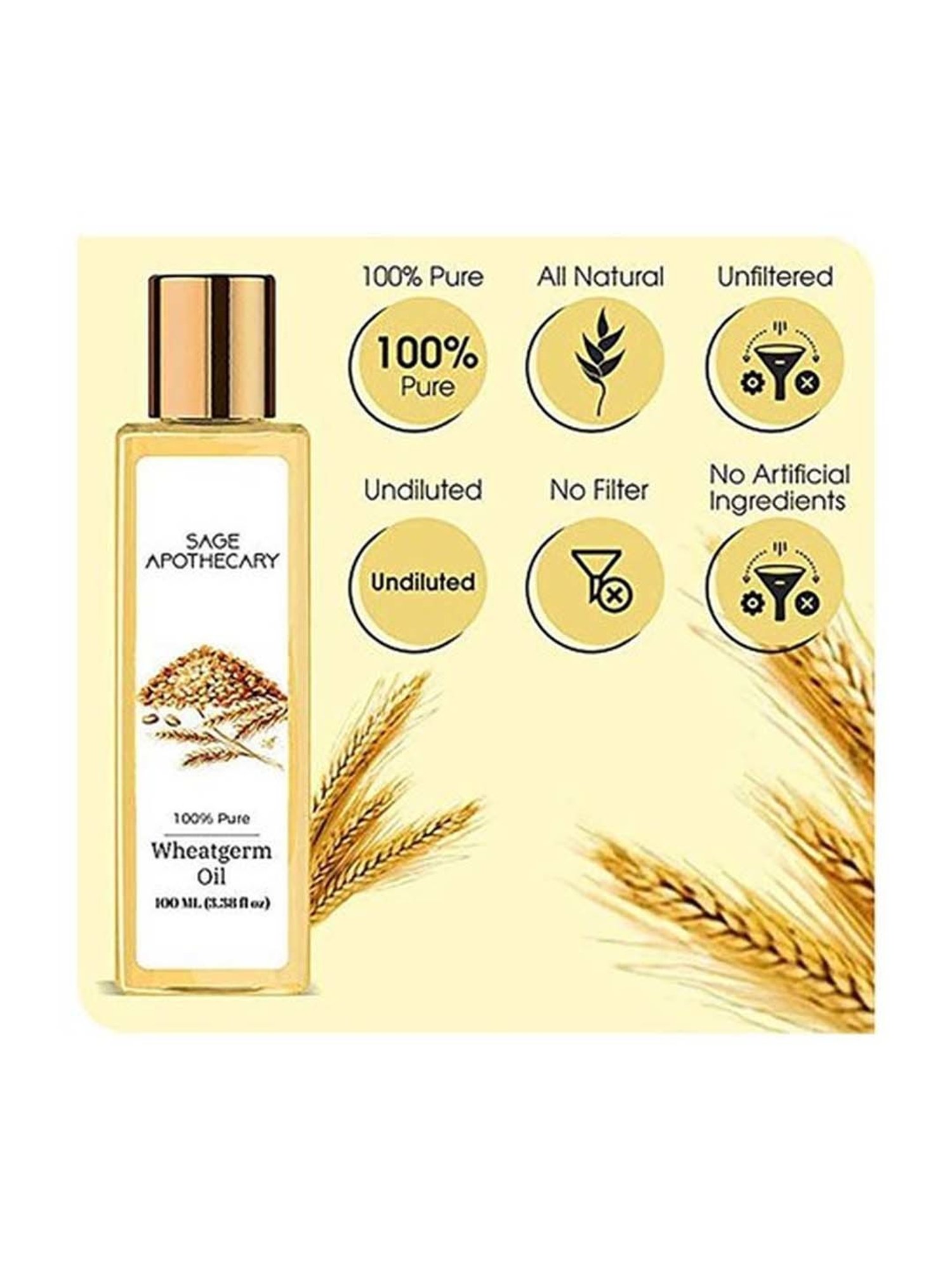 Sage Apothecary Wheatgerm Oil - 100 ml