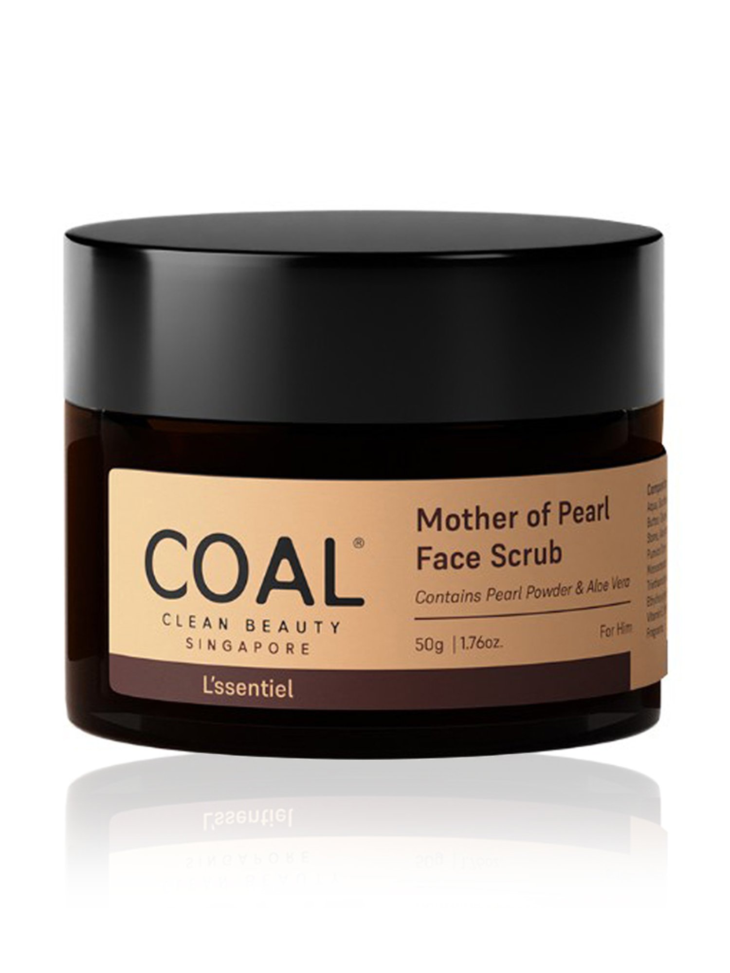 COAL Clean Beauty Mother of Pearl Face Scrub for Men - 50 gm