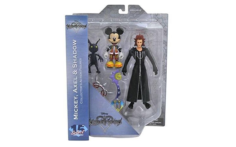 Diamond Comic Distributors, Inc. Kingdom Hearts Select Action Figure Set - Mickey, Axel & Shadow