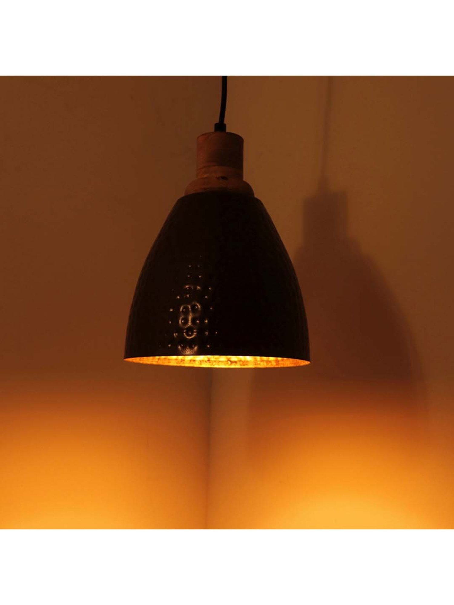 Fos Lighting 'Dish' Antique Gold & White Brass 5-In-1 Hanging Light