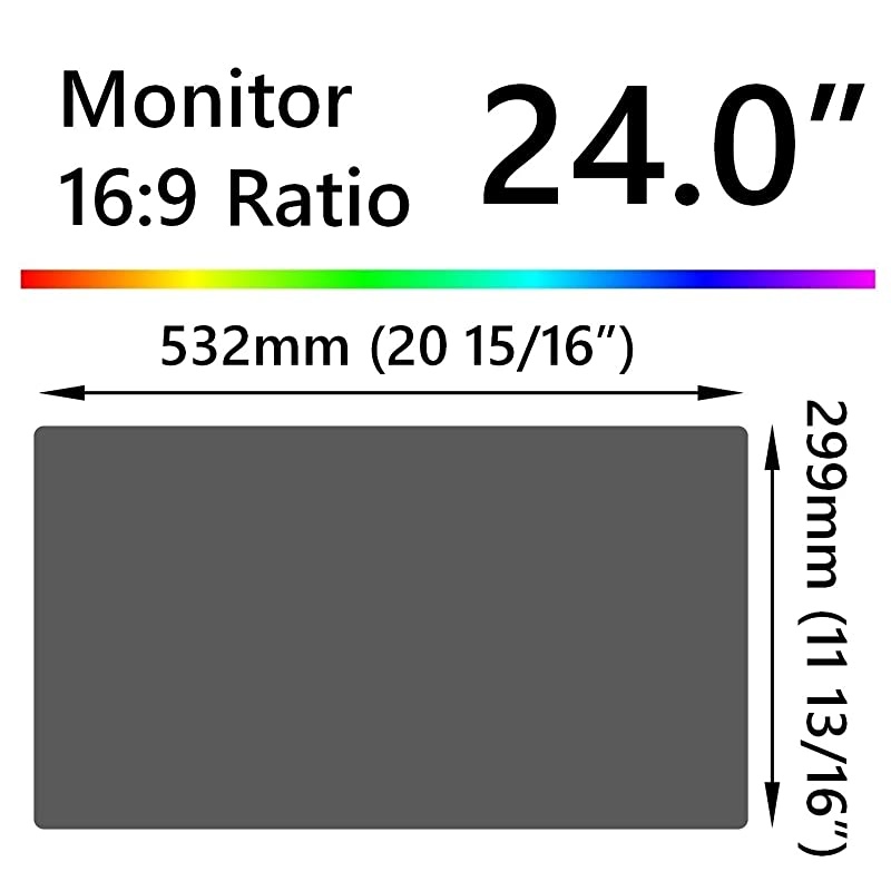 Privacy Screen Filter for Computer Monitor 240 Inch 169 Widescreen Privacy Protection Blue Light Reduction Anti Glare Anti Scratch Protector Film