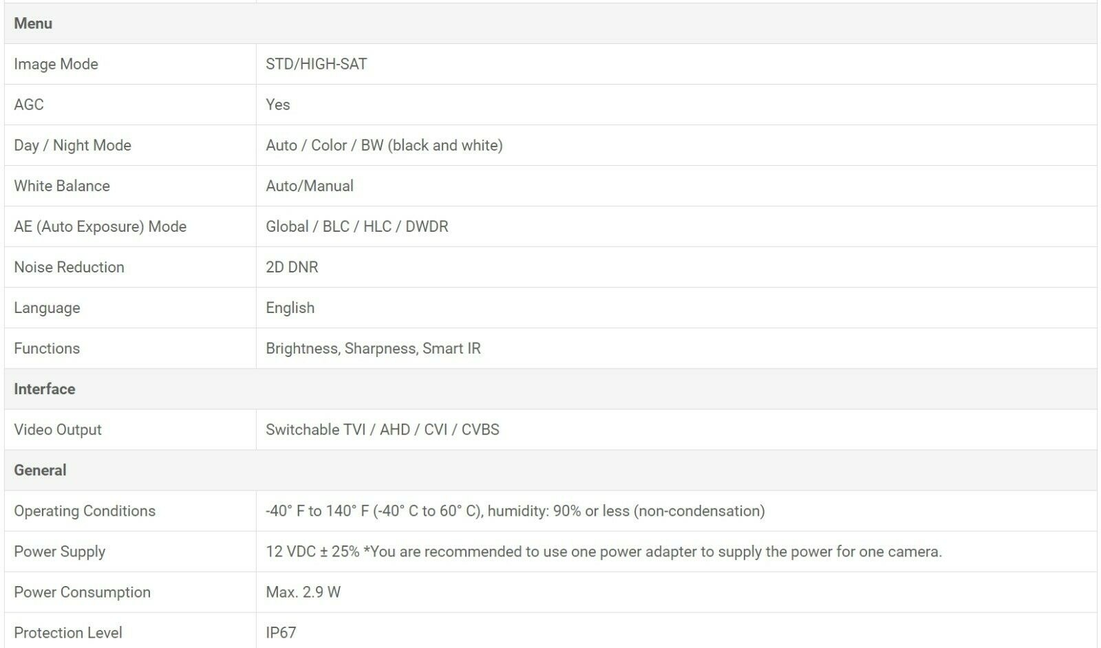 Eyemax Magic series TIU G8032 8MP 4K UHD Outdoor IR Turret Camera, IP67, Metal Body 3.6mm 12V DC