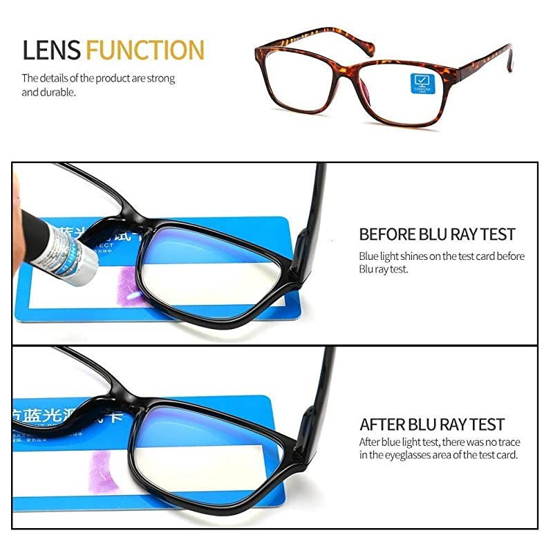 Blue Light Computer Glasses 2 pacFor Women & Men Anti Blue Light (Blacred and Twilight)